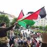 Palestinian activists, including Anuna De Wever, clash with police in Brussels
