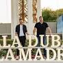 Rudy Fernández and Felipe Reyes at Real Madrid World theme park in Dubai