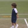 Feliciano Lopez’s son steals show on Wimbledon court