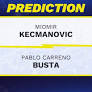 Miomir Kecmanovic vs. Pablo Carreno Busta prediction, odds, picks for ATP Open Sud de France 2026