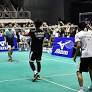 Taiwan Mizuno held Badminton lesson coached by Indonesia players Muhammad Ahsan & Hendra Setiawan.