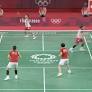 An Olympic badminton player swapped her racket during a point, somehow won the volley, and the gold medal
