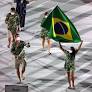 Bruninho e Ketleyn levam bandeira e samba do Brasil para a cerimônia