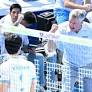 [Photo] Kyle Russell blocks, roars at Korean Air Lines coach Renan Dal Zotto on set point - CHOSUNBIZ