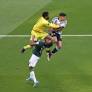 Saudi Arabia goalkeeper accidentally KOs own teammate with flying knee in horror collision