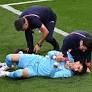 Why was Iran goalkeeper allowed to play on after head injury?