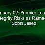 January 02: Premier League Integrity Risks as Ramadan Sobhi Jailed