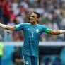 At 45, El Hadary became the oldest player to appear in the World Cup, he also received a penalty