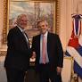 Diaz-Canel attended the swearing-in of Alberto Fernandez