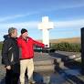 Cobos' party question his military friend visiting the Falklands next to him