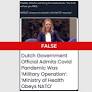 Fact Check: Dutch official misquoted in article did not say COVID was a NATO operation