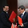 Mr. Rafik Abdessalem, Minister of Foreign Affairs of Tunisia paid his first visit abroad to Turkey.