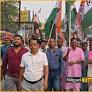 Trinamool Congress holds rally in Rajganj supporting Mamata Banerjee’s sit-in protest