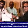 Babul Supriyo receives Rajya Sabha certificate, thanks Didi and party for huge support and inspiration