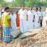 Workers dig Cheyyar river bed in attempt to find buried temple