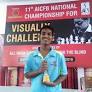 Marimuthu wins National Schools Chp. for Visually Challenged