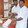 Nainar Nagenthran files nomination for Tirunelveli constituency