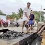 Panchayat president engages in conservancy work
