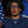 Illinois Rep. Lauren Underwood leaves chamber during State of the Union address