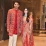 Arjun Tendulkar-Saaniya Chandhok embrace red for a minimalist wedding look