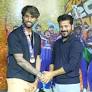Telangana CM Revanth Reddy felicitates Tilak Varma after India's historic T20WC win