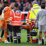 Spain’s Alejandro Grimaldo insists he’s fine despite being stretchered off in Bundesliga match: “Just a cut.”