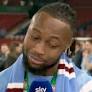Antoine Semenyo goes in on Arsenal player during live interview after Carabao Cup win