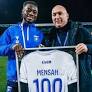 Ghana's Gideon Mensah celebrates 100th appearance for AJ Auxerre
