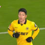 Hwang Hee-Chan slots in the goal for Wolverhampton Wanderers