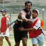 Parthiv Patel and Shib Shankar Paul during the training camp in Bangalore, July 18, 2005 © AFP
