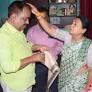 Jalpaiguri TMC candidate Ranjan Shil Sharma seeks blessing from BJP nominee before poll campaigning