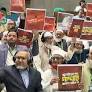 President delivers speech amidst chaos, opposition parties protest with placards and stage a walkout