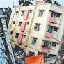 ‘Illegally-constructed’ building tilts in Baghajatin