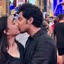 Riddhi Sen and Surangana Bandyopadhyay seal their NY trip with a kiss at Times Square