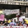 Activists of Bharatiya Janata Yuva Morcha, SFI organise rallies in Kolkata over JU incident