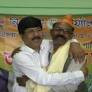 Holding Aminul Haque Laskar's hand, Ind candidate joins BJP after filing nomination; "Saw lotus in my dreams," he says