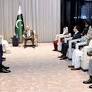 President Asif Ali Zardari in a meeting with H.E. Sheikh Saud bin Abdulrahman Al Thani, Deputy Prime Minister and Minister of State for Defence of Qatar