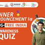 Winner Announcement for Drug-Free India Awareness Quiz