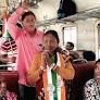 Shyamoli Roy Bagdi Campaigns in Local Train for Indas Seat