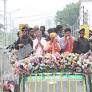 Yogi Adityanath holds roadshow in West Bengal’s Kalyani for BJP candidate