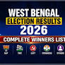 West Bengal Election Results 2026 Live: Complete Winners List for All 294 Assembly Seats Latest Trends Vote Co