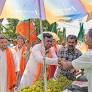 Purba Bardhaman: BJP candidate Pran Krishna Tapadar campaigns #Gallery
