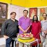 Cafe B60 inaugurated its art gallery with an exhibition of paintings by six eminent artists