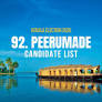 Peerumade Candidates 2026: Full List of Contestants from Peerumade Assembly Constituency in Kerala Election