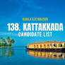 Kattakkada Candidates 2026: Full List of Contestants from Kattakkada Assembly Constituency in Kerala Electi