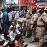 Congress MLA M Vaithianathan, parents protest teacher shortage at Puducherry government school
