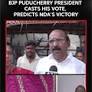 BJP Puducherry President VP Ramalingam Votes, Predicts NDA Win