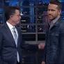 Stephen Colbert and Ryan Reynolds have a time-traveling argument on 'The Late Show'