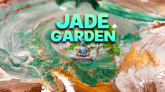 INCREDIBLE JADE COLORED PAINTING - CREATED LIVE ...