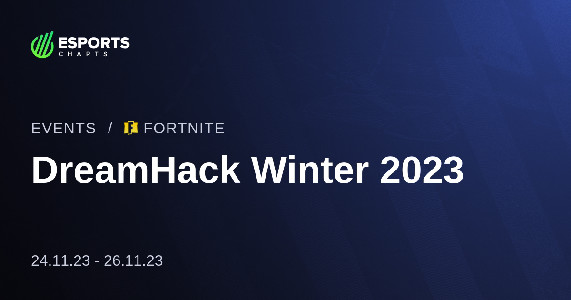 DreamHack Winter 2023 - Fortnite - Viewership, Overview, Prize ...